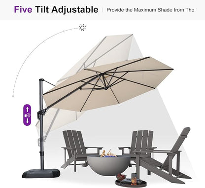 PURPLE LEAF Patio Umbrella - Image 9