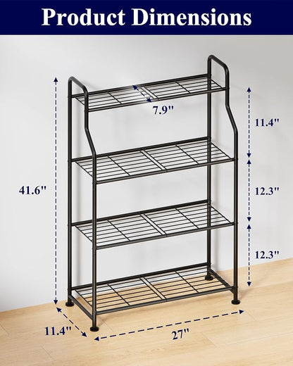Kitsure 4-Tier Plant Stand Indoor & Outdoor, or Garden, Plant Shelves - Image 2