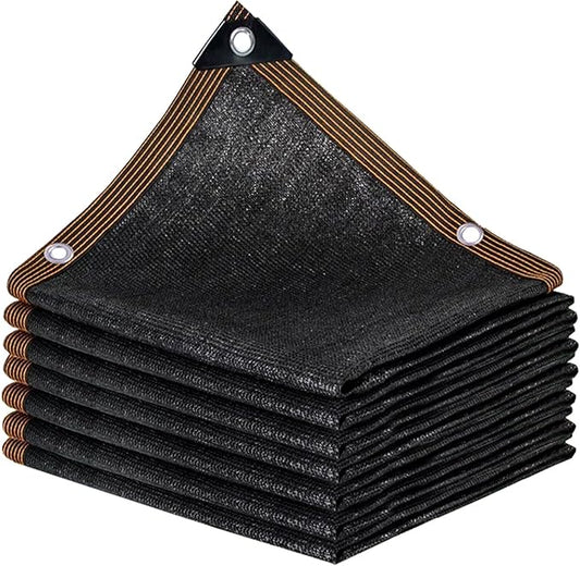 QLOFEI Shade Cloth for Garden, 90% Sunblock Neting Cover with Grommets, Sun Shade Cloth for Patio Kennel Chicken Coop Pergola Greenhouse Plants Cover Mesh Tarp, 12x16 FT