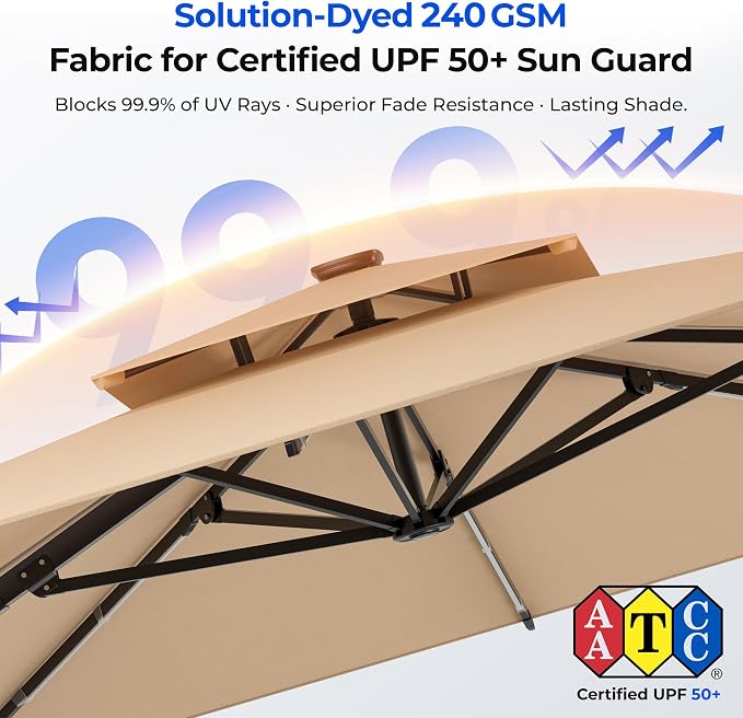 Rectangular Patio Umbrella - Image 8