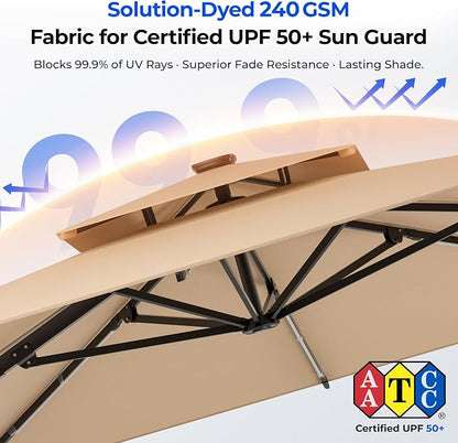 Rectangular Patio Umbrella - Image 8