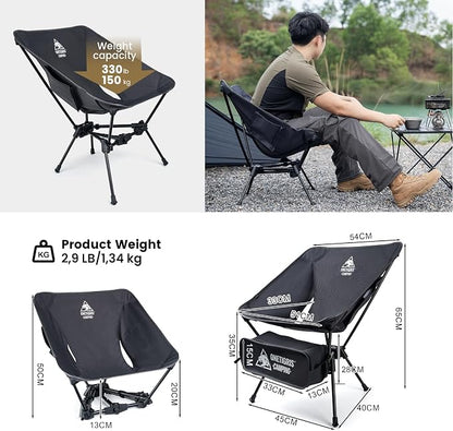 ONETIGRIS Tigerblade Camping Chair, Lightweight Folding Backpacking Hiking Chair - Image 2