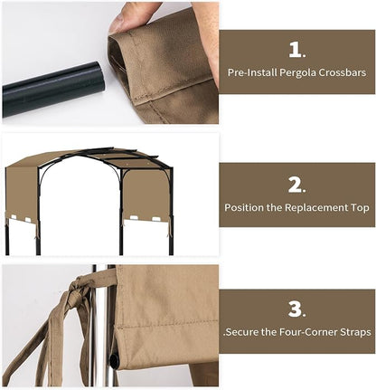 85"x 208" Universal Pergola Shade Cover, Garden Shade Replacement - Image 5