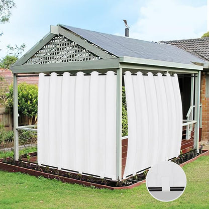 Easy-Going Outdoor Curtains for Patio 1 Panel, 110x84 inch, Weatherproof by Easy-Going