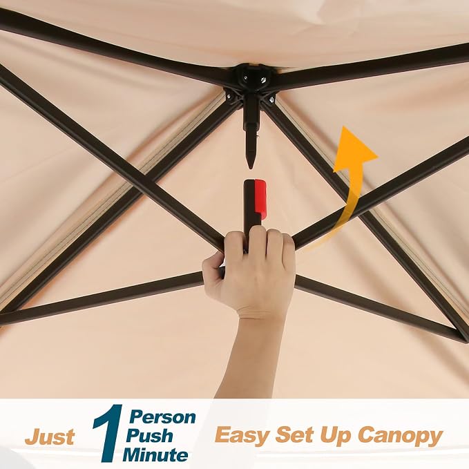 COBIZI 11x11 Pop Up Gazebo Canopy Tent Outdoor Gazebo Waterproof Upgrade Easy - Image 3