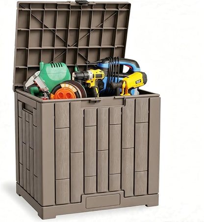 31 Gallon Resin Deck Box, Package Delivery Box by LAUSAINTHOME