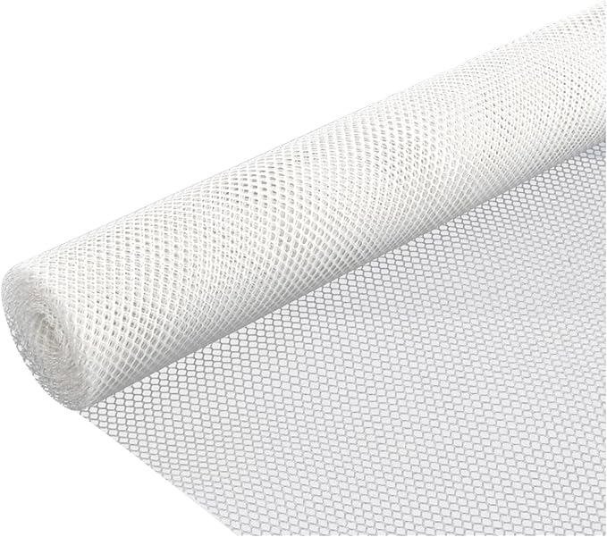 Plastic Wire Mesh Fence 39.3 Inches Wide Safety Fence Roll Balcony Protection Net Fencing Multi-Use Decorative Barrier for Chicken, Snow, Poultry, Patio, Garden, P(Size:1x20M - Mesh 1.8cm,Color:White)