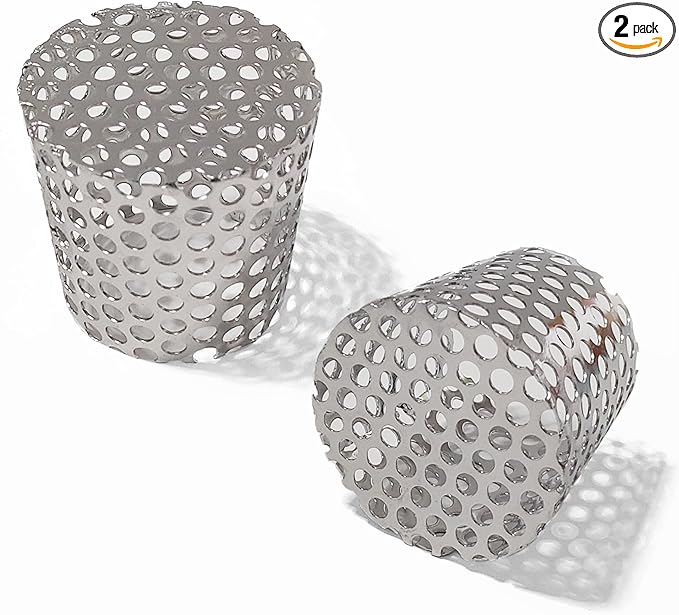 PVC Vent Termination Cap - 2Pack, 2.37" Furnace & Roof Vent Cover Stainless Steel, Conical PVC Fittings, for 2.07" to 2.37" Inner Diameter Vent Pipe, Air Intake, Air Exhaust and Water Drains Pipe