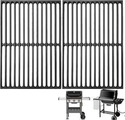 Spirit 300 Grill Grates for Weber Spirit 300 SER E310 E/S 320 S310, E/S 330 II E/S 310 Grill Parts, for Weber 7638 7525 7526 Parts Genesis Silver/Gold/Platinum B/C, Genesis 1000-3500 Cast Iron Grates