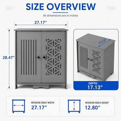 VINGLI 48 Gallon Outdoor Storage Cabinet Waterproof, Compact Weather Resistant - Image 6