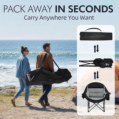Oversized Camping Chair for Adults 2 Pack - Image 6
