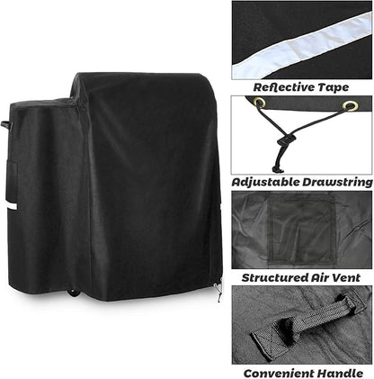 Utheer 73700 Grill Cover for Pit Boss 700FB, Lexington 500, Lexington 540, Classic 700 Wood Pellet Grills, Pro 600 and Tailgater, Heavy Duty 600D Waterproof Fabric Grill Cover, 42" L x 28.5" W x 38" H