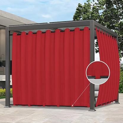Easy-Going Outdoor Curtains for Patio 1 Panel, 150x84 inch, Weatherproof by Easy-Going
