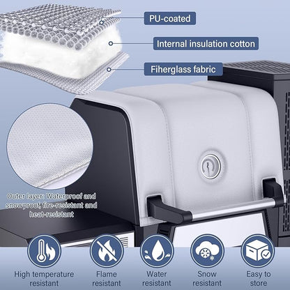 Grill Thermal Insulated Blanket for Masterbuilt Gravity Series 560 Charcoal Grill, fits MB20080220 Gravity Series Grill Smoker Insulation Blanket for Winter Cooking