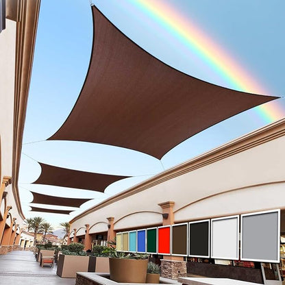 Royal Shade 10' x 15' Custom Size Brown Rectangle Sunshade Sail by RoyalShade