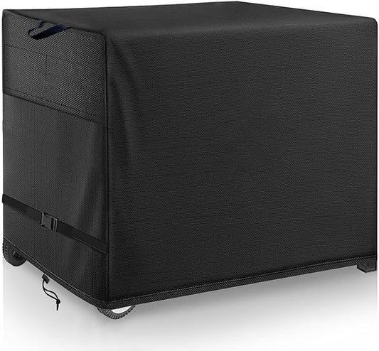 Outdoor Prep Table Cover - Heavy Duty Waterproof Cover for Outdoor Stainless Steel Table,Compatible with 60 inch Outdoor Utility Cart and Storage Cabinet,Black