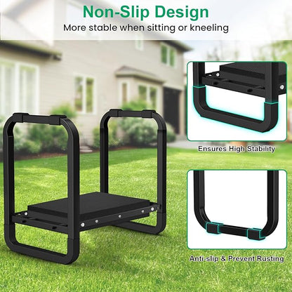 TomCare Garden Kneeler and Seat, 11.14" Kneeling Pad Sturdy Garden Bench | - Image 4