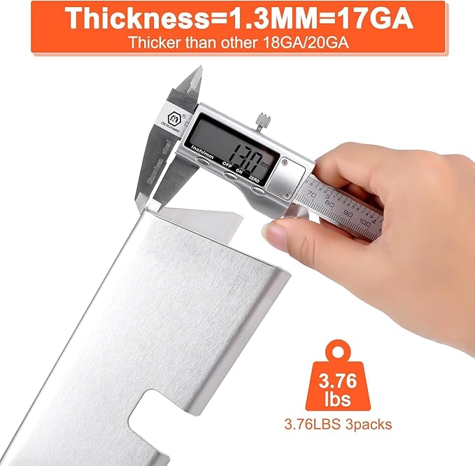 7635 7735 Grill Parts for Weber Spirit E210, E220, S210, S215, Spirit 200 & GS4 Spirit II E210, Spirit II E220 Series with Front Control, Stainless 15.3" Flavorizer Bars for Weber 7635 67045