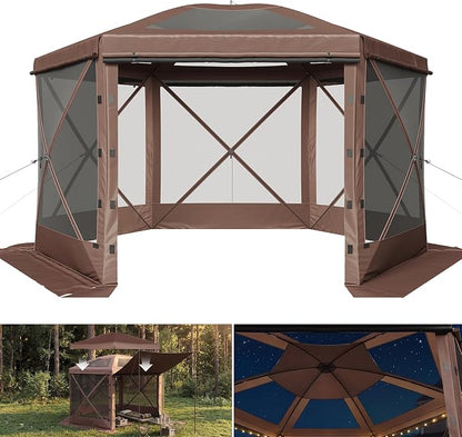 Aoxun 15x15ft Pop Up Canopy Tent, Screen Tent by Aoxun