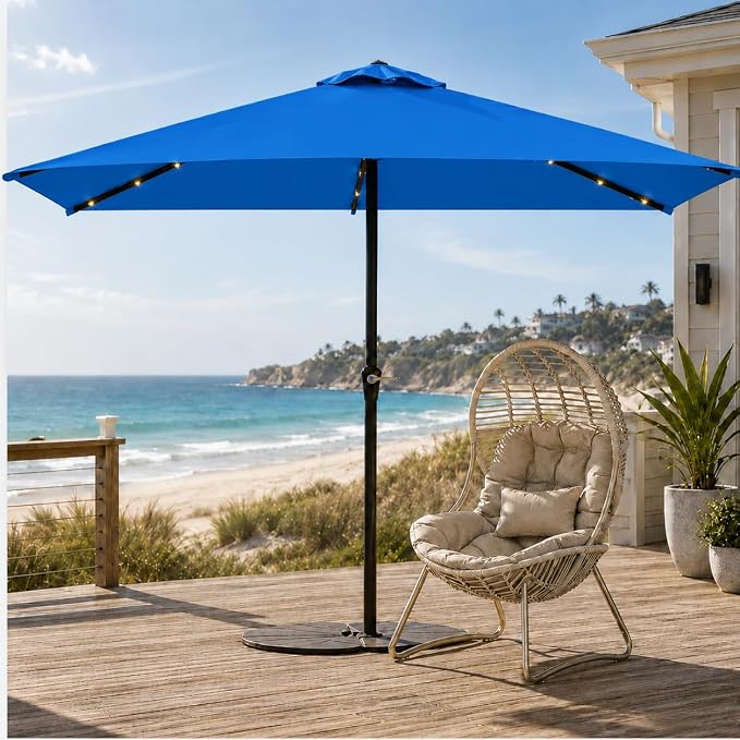 6.5 x 10ft Rectangular Patio Umbrella - Image 2
