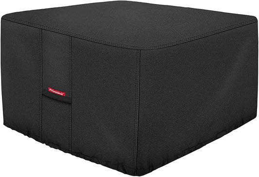 Porch Shield Fire Pit Cover - Waterproof 600D Heavy Duty Fade Resistant Square Patio Fire Pit Table Cover Black - 44 x 44 inch