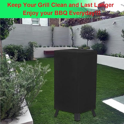 30 Inch Electric Smoker Cover for Masterbuilt, Waterproof Grill Cover for Masterbuilt 30-Inch Digital Vertical BBQ Smoker Outdoor, Black
