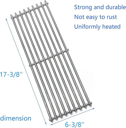 17-3/8” Stainless Steel 5 Grid Grates for Broil King Baron 540,590 590-S,Huntington 6133-84, 6133-87 6130-54, 6130-57 Broil-Mate 7130-64, 7133-64 Sterling 5130-54, 5130-64 Gas Grill