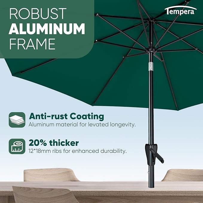Tempera Patio Market Outdoor Table Umbrella - Image 4
