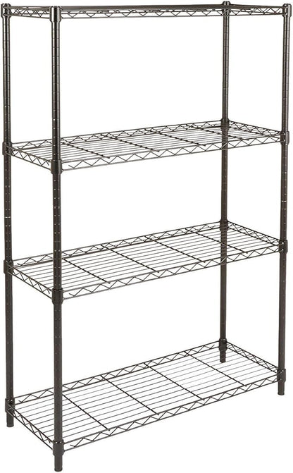 Amazon Basics 4-Shelf Adjustable Heavy Duty Steel Wire Rack Storage Shelving by AmazonBasics