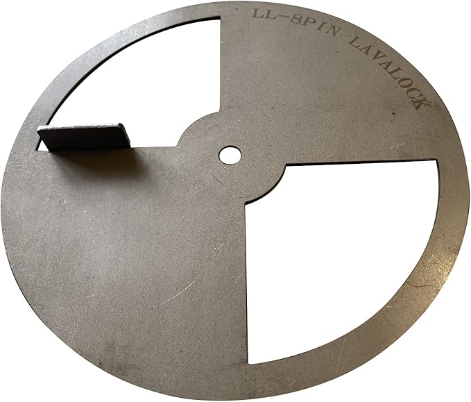 LavaLock® Smoker Pinwheel BBQ air Damper Pit Grill Vent, Steel 4 6 8 12 (8" Diameter)