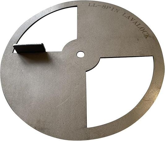 LavaLock® Smoker Pinwheel BBQ air Damper Pit Grill Vent, Steel 4 6 8 12 (8" Diameter)