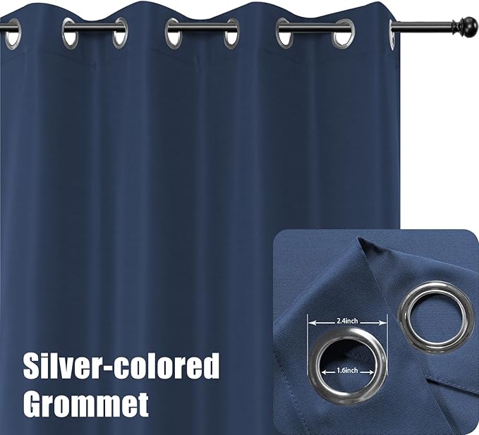 BONZER Outdoor Curtains for Patio Water Resistant Wide | Heavy Privacy Light - Image 2