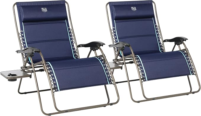 Timber Ridge Oversized Zero Gravity Chair, 33In Wide XXL Zero Gravity Reclining by TIMBERRIDGE