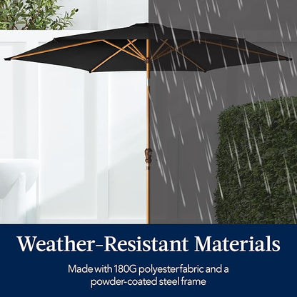 Best Choice Products 10ft Market Umbrella, Outdoor Sun Shade - Image 5