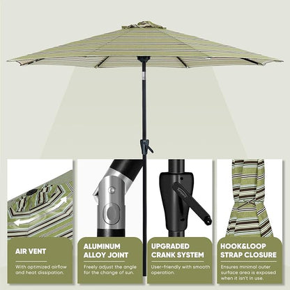 Tempera Patio Market Outdoor Table Umbrella - Image 3