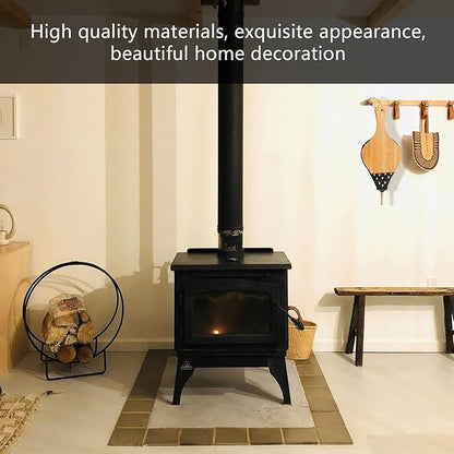 Fireplace Bellows, 19"x8" Indoor for Fire Pit Wood Stove, Large Air Blower With Cast Nozzle, for Outdoor Camping (Oak Wood)