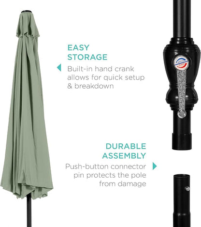 Best Choice Products 10ft Outdoor Patio Umbrella, Outdoor Table Umbrella - Image 6
