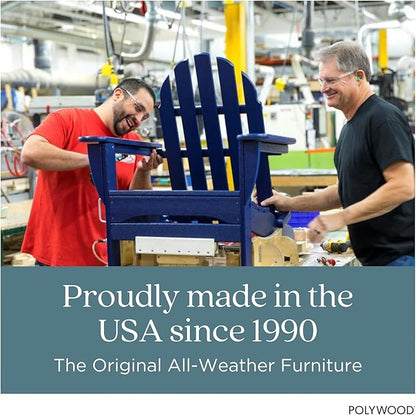 POLYWOOD Presidential Rocking Chair in Slate Grey - Image 8