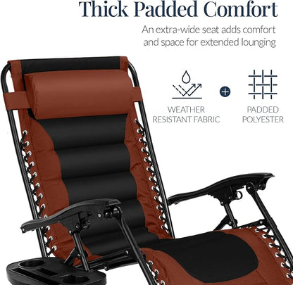 Best Choice Products Oversized Padded Zero Gravity Chair, Folding Outdoor Patio - Image 5