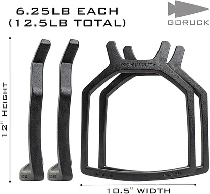 GORUCK 9.25LB and 6.25LB Curved Ruck Plate Compatible with GORUCK Rucking Weight Vests - 2 Pack