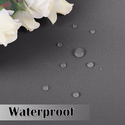 Outdoor Waterproof Curtains for Patio W100 x L84 Inch Grey, 1 Panel | Extra - Image 6