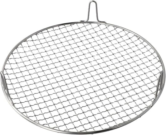 Stainless Steel BBQ Grill Grid with Legs, Round Grid Cooking Net, Even Heating for Outdoor Camping and Home Barbecue(30.5cm)
