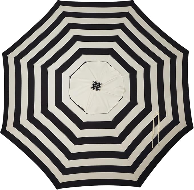 9 ft Solar Umbrella, Patio Umbrella - Image 4