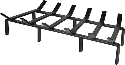 SteelFreak Heavy Duty Steel Fireplace Grate - Made in The USA (27 Inch)