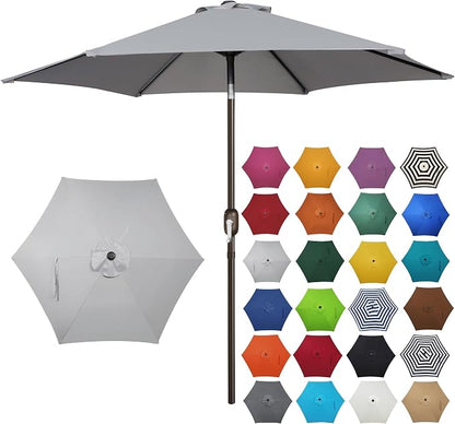 7.5 ft Patio Umbrella, Yard Umbrella, Outdoor Market Umbrella by Blissun