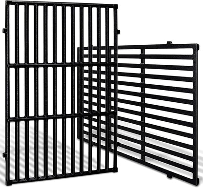 Adviace 19.5 Inch Cast Iron Grill Grates for Weber Genesis 300, Genesis E310 E320 E330 S310 S320 S330 EP310 EP320 EP330 Gas Grill, 7528 7524 Cooking Grates for Weber Genesis Grill Replacement Parts.