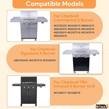 BQMAX 17" Cooking Grate Replacement Parts for Charbroil TRU Infrared 3 Burner 463242516 463355220 466242516 463246018 466242515 466242615 463243016 G466-2400-W1 for Charbroil Grill Replacement Parts