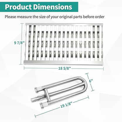 Ceramic Rod Radiant Tray for DCS Grill Parts Replacement Stainless Steel Grill Heat Plates Grill Burners Briquette Tray for 27DBQR, DCS36 BGB36-BQARL, DCS48 BGB48-BQARN, DCS27FS-BQR
