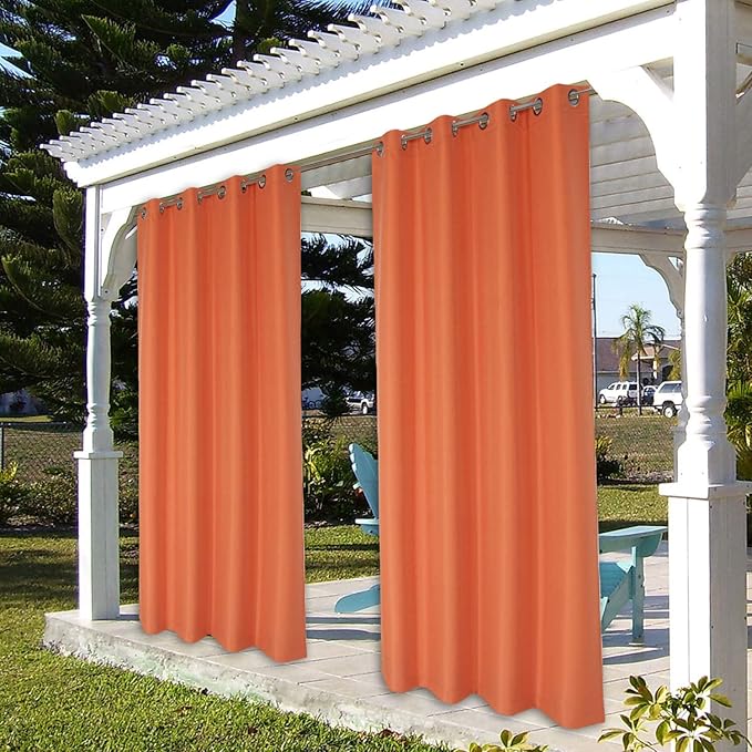 BONZER Outdoor Curtains for Patio Waterproof Thick | Privacy Grommet Light - Image 7
