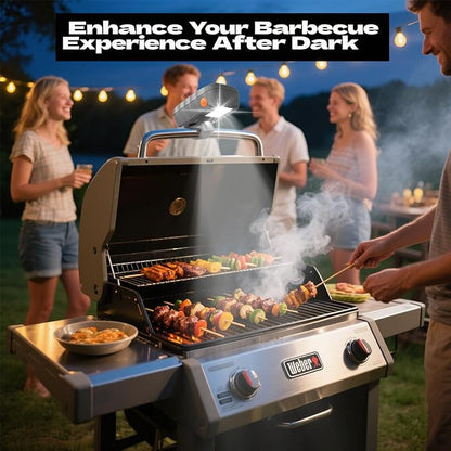 Grill Light Designed for Blackstone Griddle & Weber Grill, Automatic On/Off BBQ Light, Blackstone Griddle Accessories, LED BBQ Grilling Accessories for Outdoor Grill, Gifts for Men Dad Husband